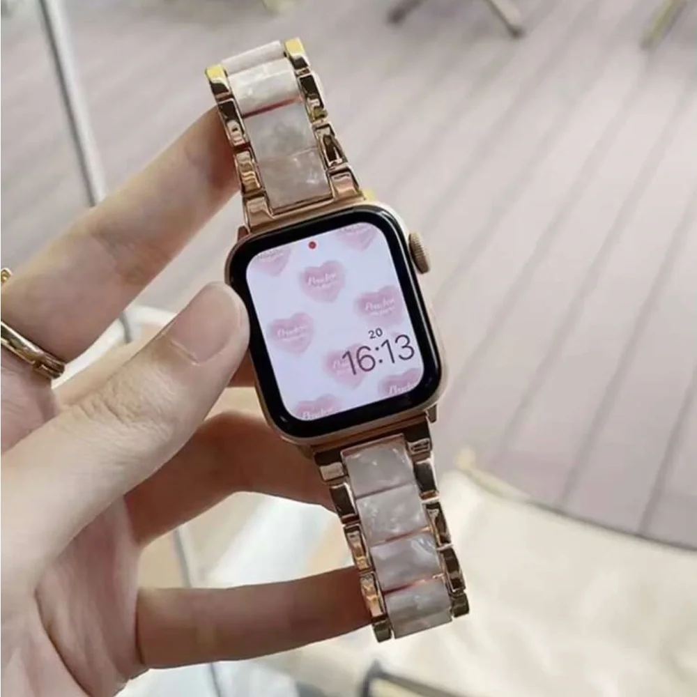 6 Apple Watch 42mm Bands + 2 Cases (S10 Compatible - 8 piece Set)